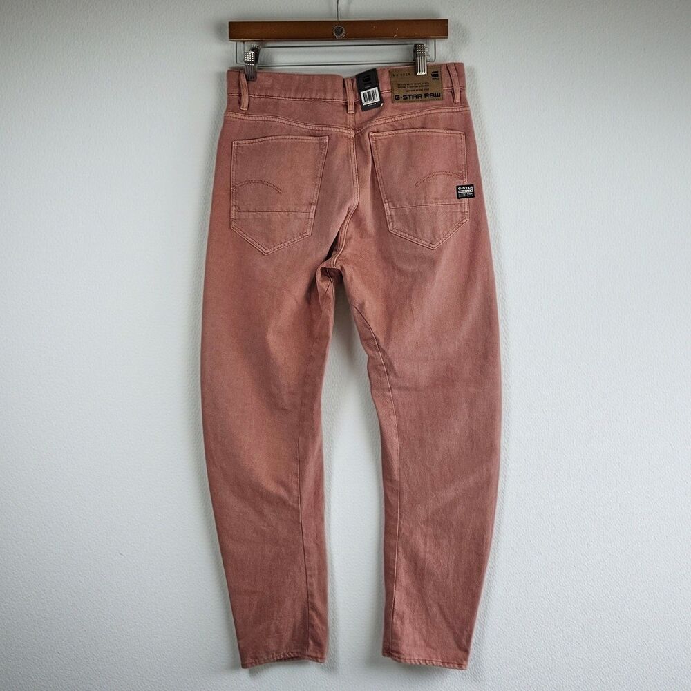 New G-Star Raw Barrel Arc 3D Boyfriend in Rainbow Light Dusty Rose WMN 31 US 12